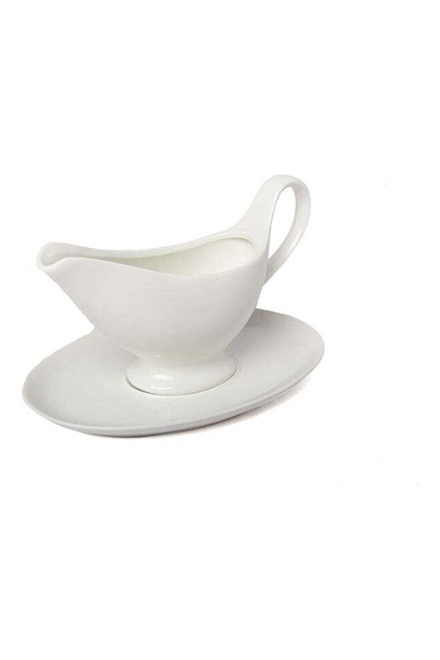 Sauce Bowl With a Plate White 2x14.5x22.5cm