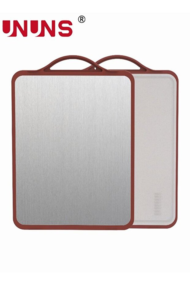 Double Sided Cutting Board,304 Stainless Steel Cutting Boards for Kitchen with Juice Groove, Dishwasher Safe, Knife friendly, Grinding Area 41*30.5 CM
