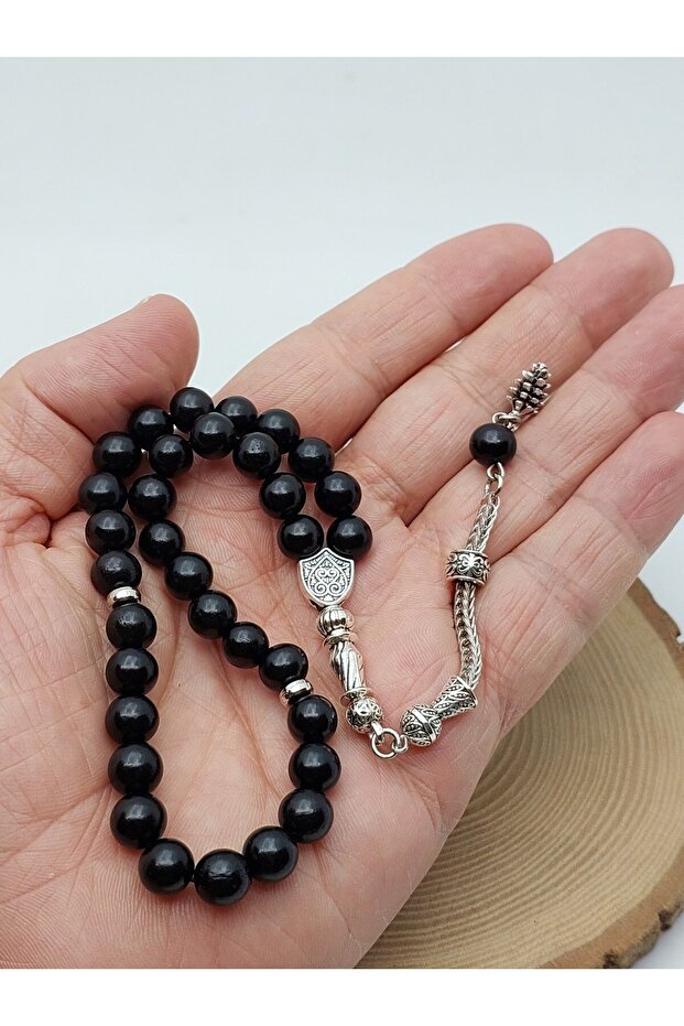 Ebony Wood 33 Prayer Beads 8mm (56536)