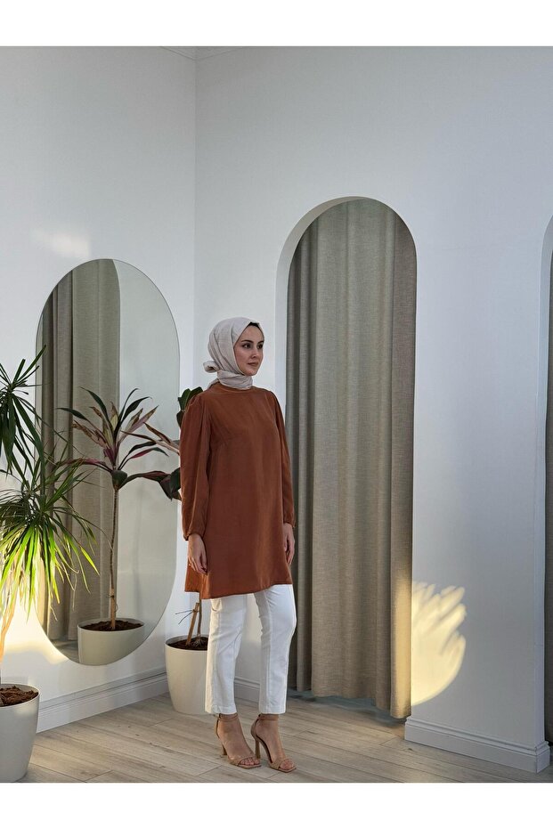 İpek Tunik Bakır 37025 - 4