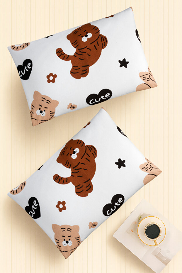 |   نمط |   مجموعة رانفورس مكونة من 2 غطاء وسادة |   القرع البيج - 1