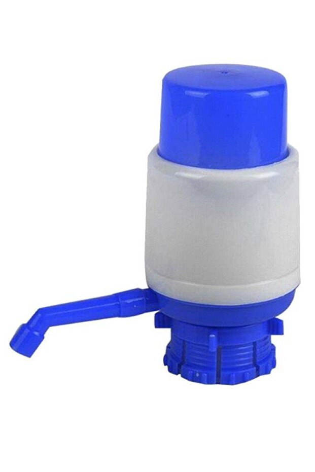 Hand Press Water Dispenser Pump Blue/White