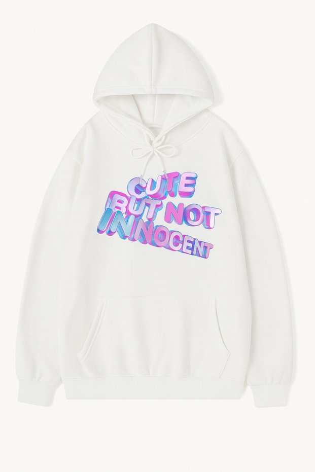 “Trend Oversize Hooded Sweatshirt - Comfortable 3 Thread Fabric, Colorful Printed Unisex”