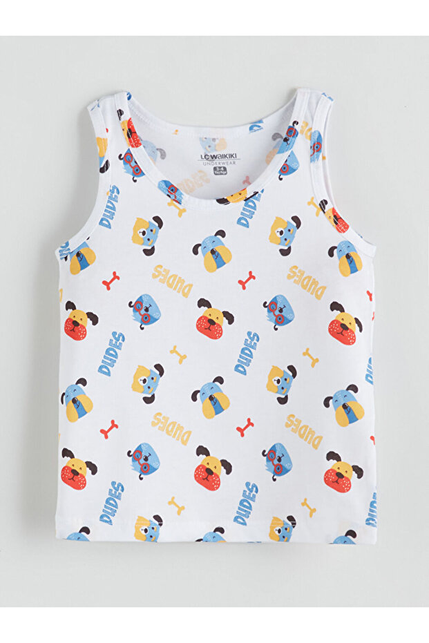 Create Your Style from Uzg Store |   Printed Cotton Boys' Undershirt 2-Pack - 5
