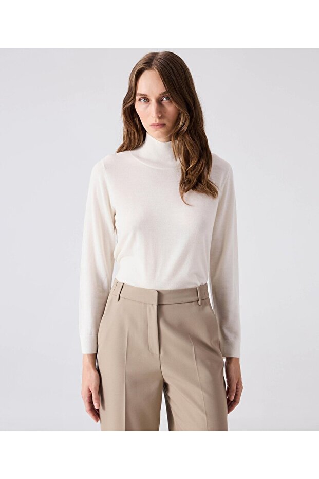 Straight fit elastik bel pantolon - 2