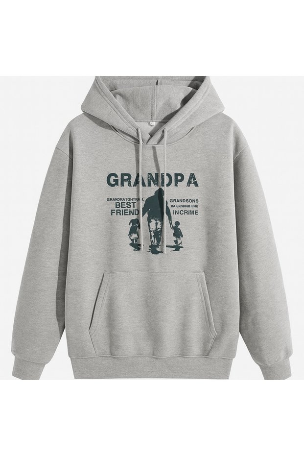 “Trend Oversize Hooded Sweatshirt - Comfortable 3 Thread Fabric, Colorful Printed Unisex”
