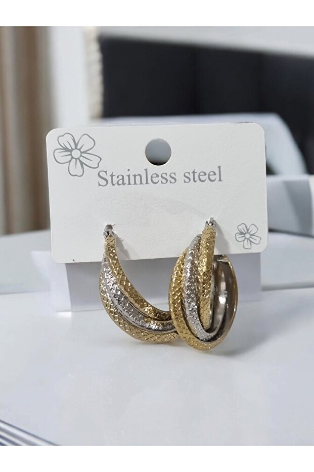 Çelik Sarmal Küpe - 1