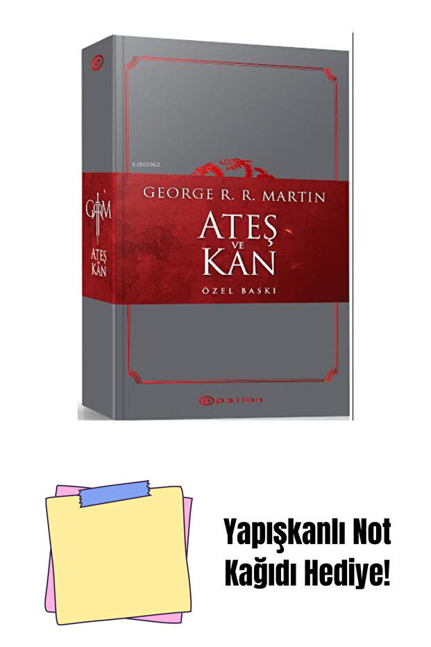 Ateş ve Kan (özel edisyon) + Yapışkanlı Not Kağıdı - 1