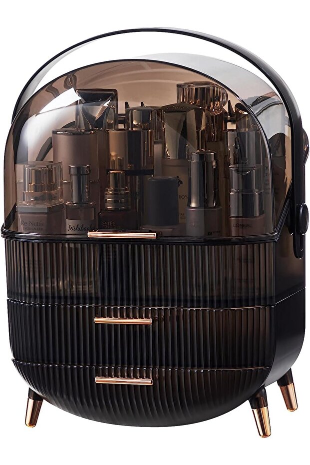 Portable Multi-Functional Makeup Bag from Retro Series, Dustproof Storage Box for Cosmetics, Skincar
