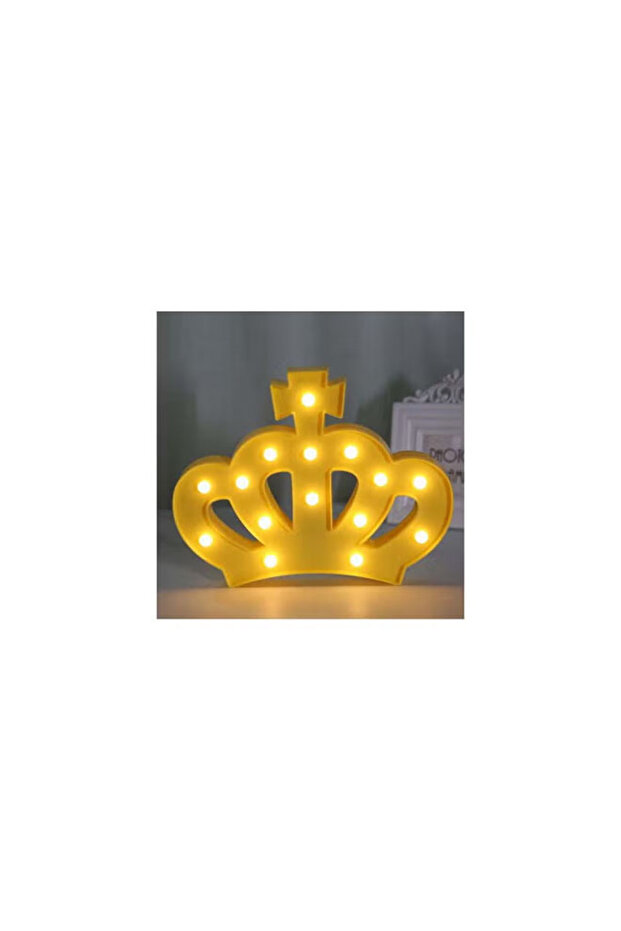 15-Pieces LED Crown Model Night Light Warm Yellow