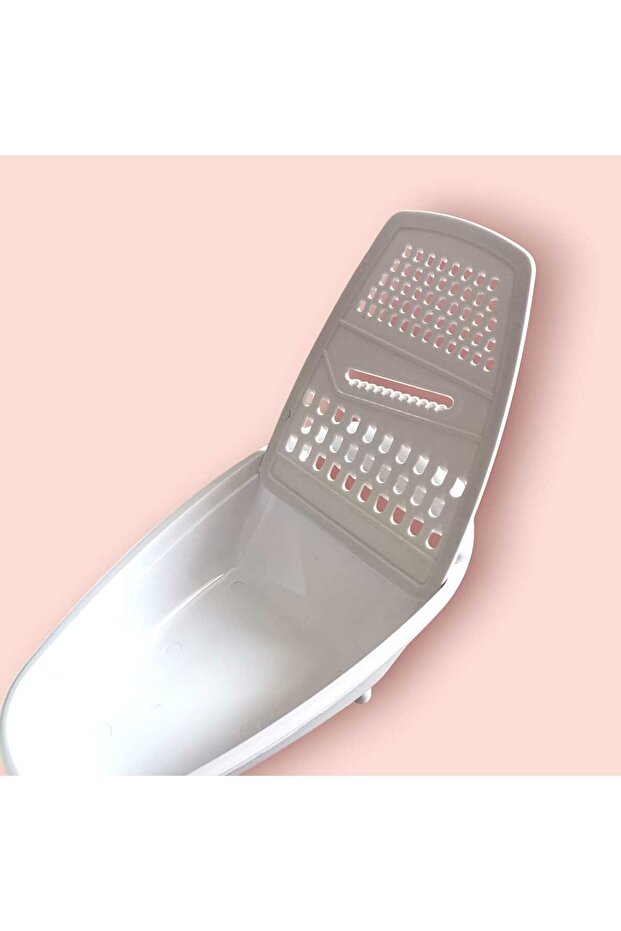 Easy-to-use Cheese Grater with Container and Lid - 4