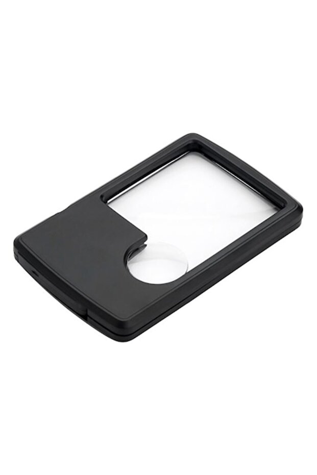 Rectangular Plastic Magnifier with LED - 1