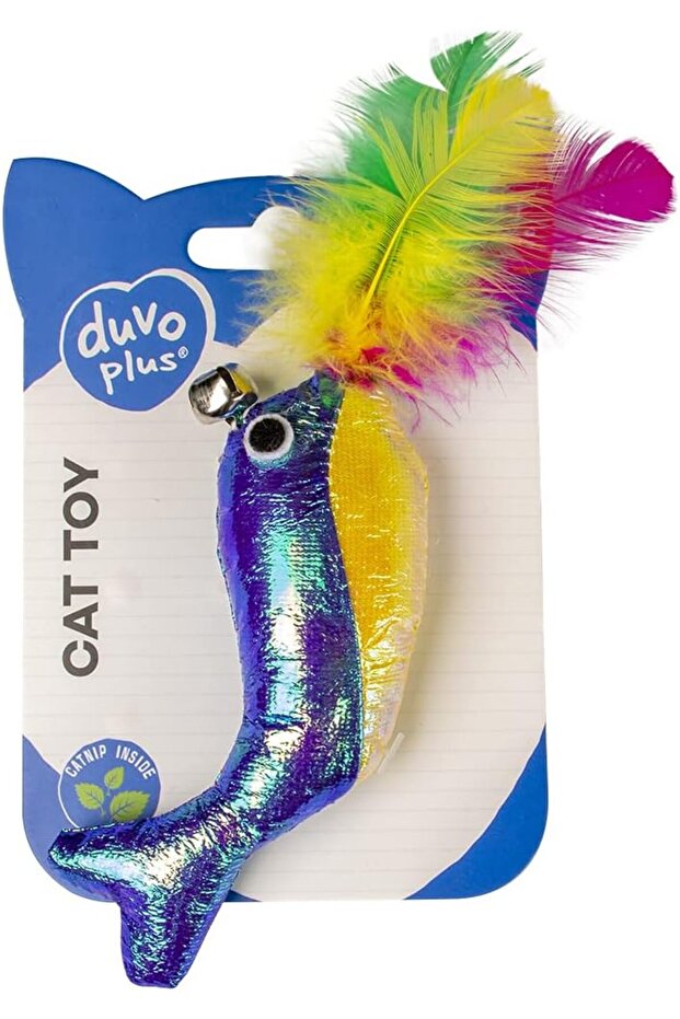 Duvo+ Blinky Whale With Elastic Blue - 16,5x7x2cm