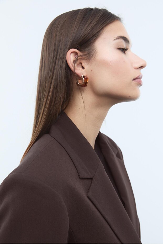 Belden Oturtmalı Düğmeli Blazer - 4