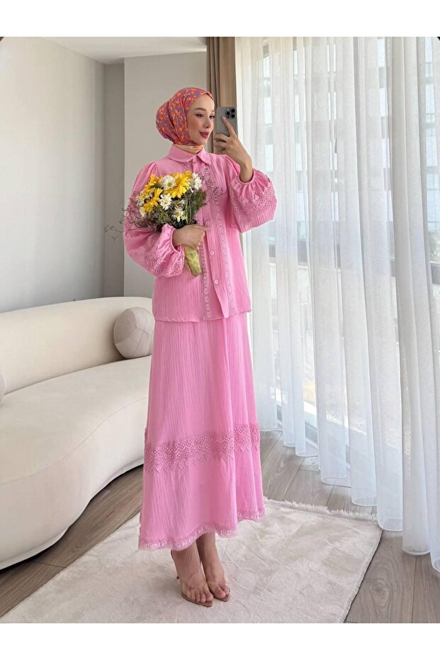 مجموعة من قطعتين من قماش الموسلين - 1