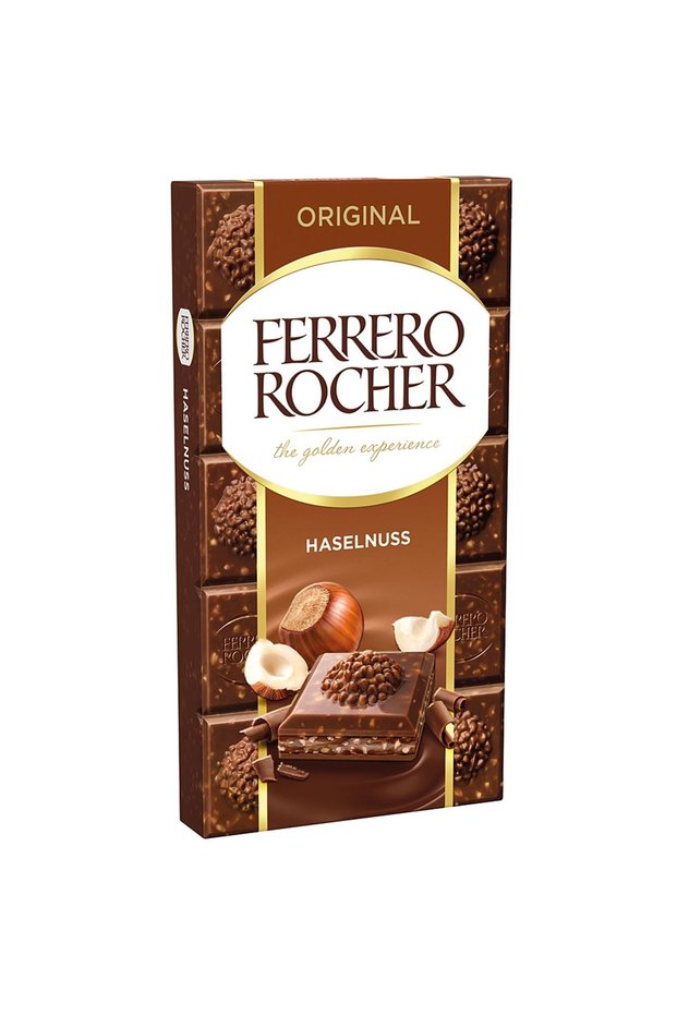 Ciocolata cu lapte Ferrero Rocher, 90 g
