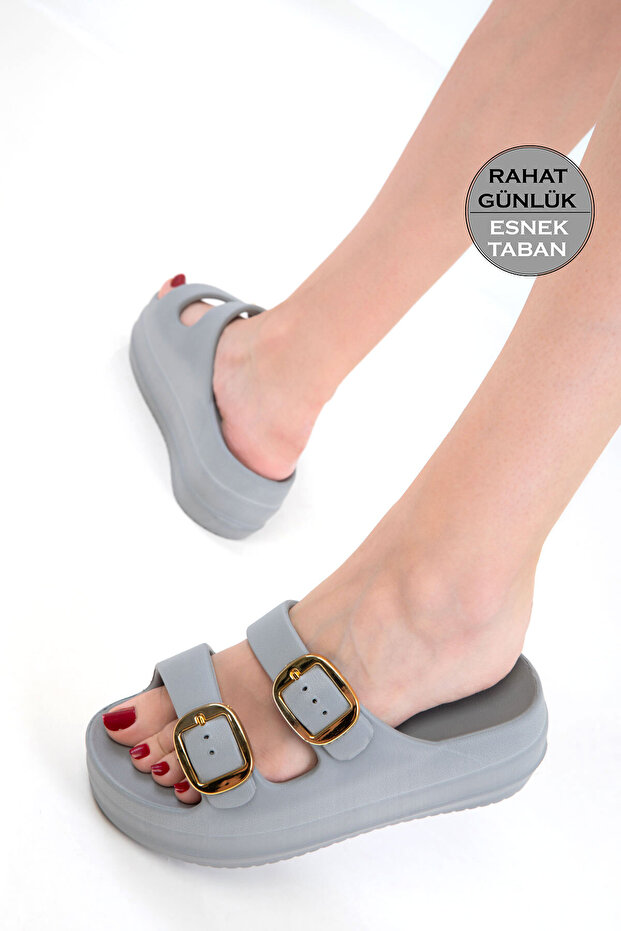 Gray Women's Slippers 20726