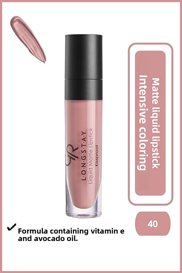 Longstay Liquid Matte Lipstick No:40 - Likit Mat Ruj