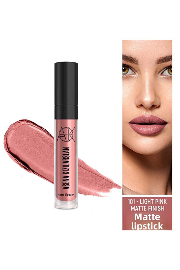 Pink Matte Lipstick Light 101 - 2