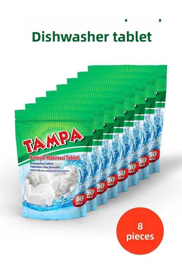 8 Tampa Dishwasher Tablets All in One 400 Washes