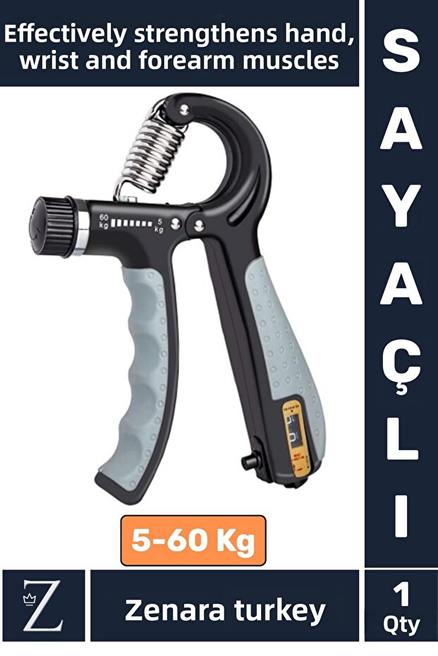 High Quality Ergonomic Hand Wrist Arm Strengthener Muscle Building Adjustable Counter 5-60 kg Hand Spring