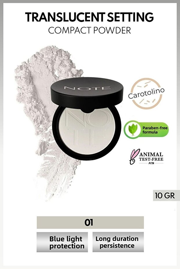 مسحوق تثبيت مكياج شفاف - شفاف - 1