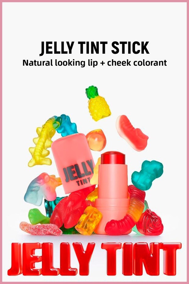 Natural Look Jelly Tint with Colorful Lip and Cheek Detail