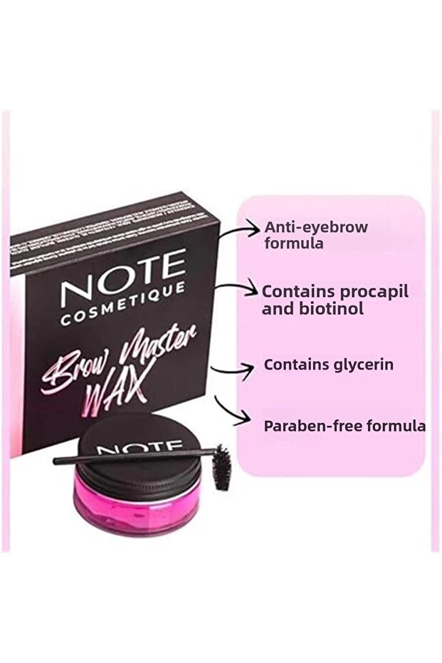 Note Brow Master Eyebrow Fixer & Shaper Colorless Wax - 4