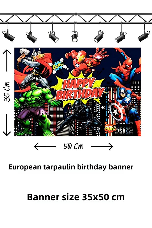 Avengers Avengers Avengers Themed Birthday Banner