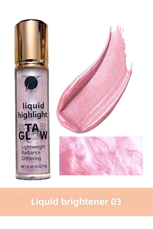Star Glow Liquid Highlighter - Wet Look and Moisturizing Effect Illuminator (Intense Pigment)