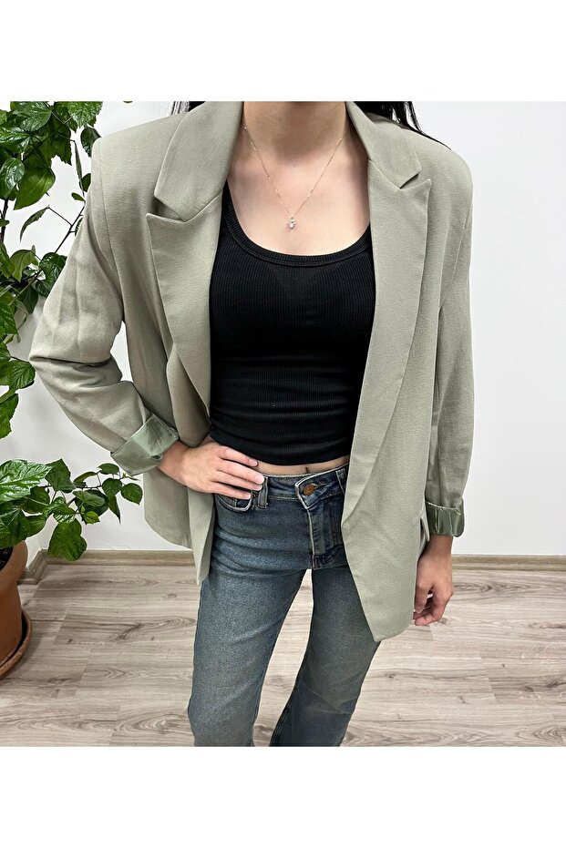 Double-breasted collar jacket - 2