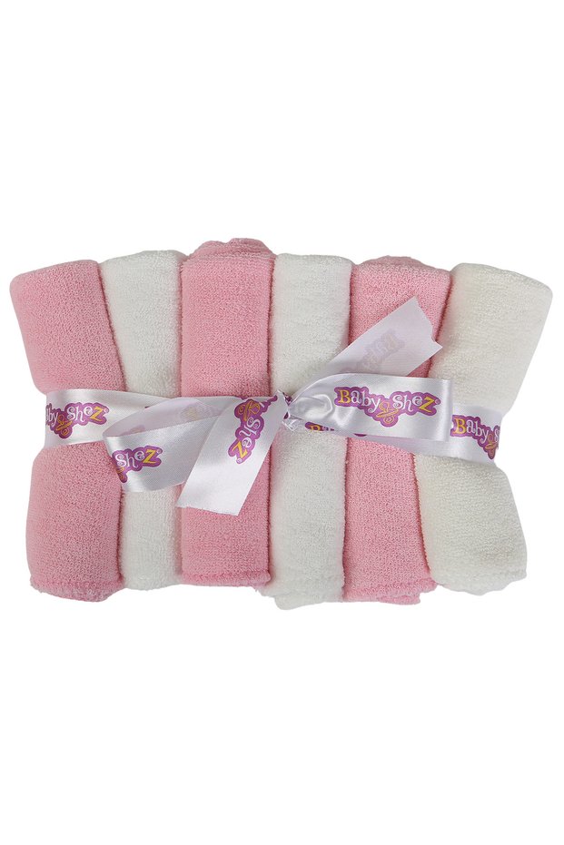 100% Cotton Set of 6 Newborn Baby Towel Mouth Wipes