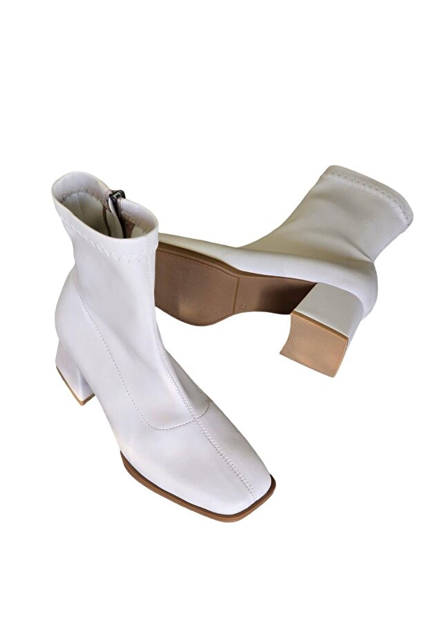 Lpy1256 Kadın Streç Bot Bej - 4