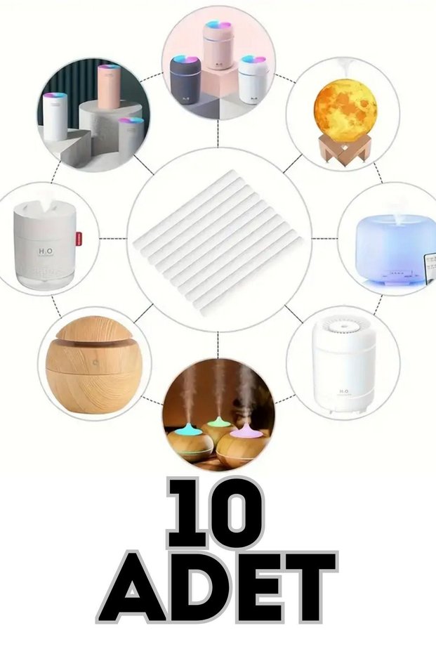 10 Pieces Replacement Cuttable Air Filter Ultrasonic Air Humidifier H2O Compatible Humidifier Filter