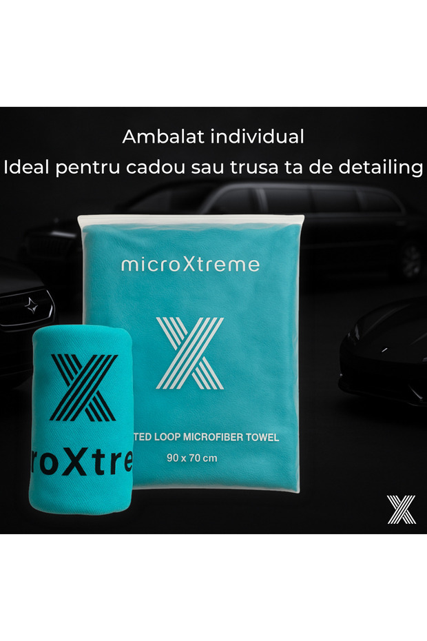 Prosop/Lavetă Uscare Auto XL – Super Absorbant, Fără Urme, 90×70 cm, Microfibra Twisted Loop - 5