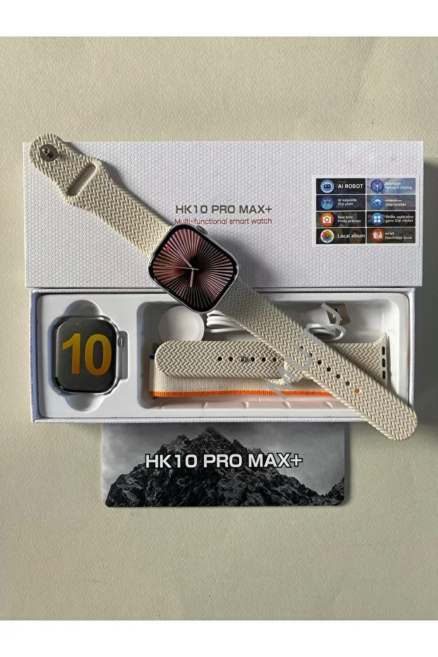 HK10 PRO MAX PLUS Yeni Kasa Watch 10 SonVersiyon Amoled Ekran Full Donanımlı İos Android Akıllı Saat - 4