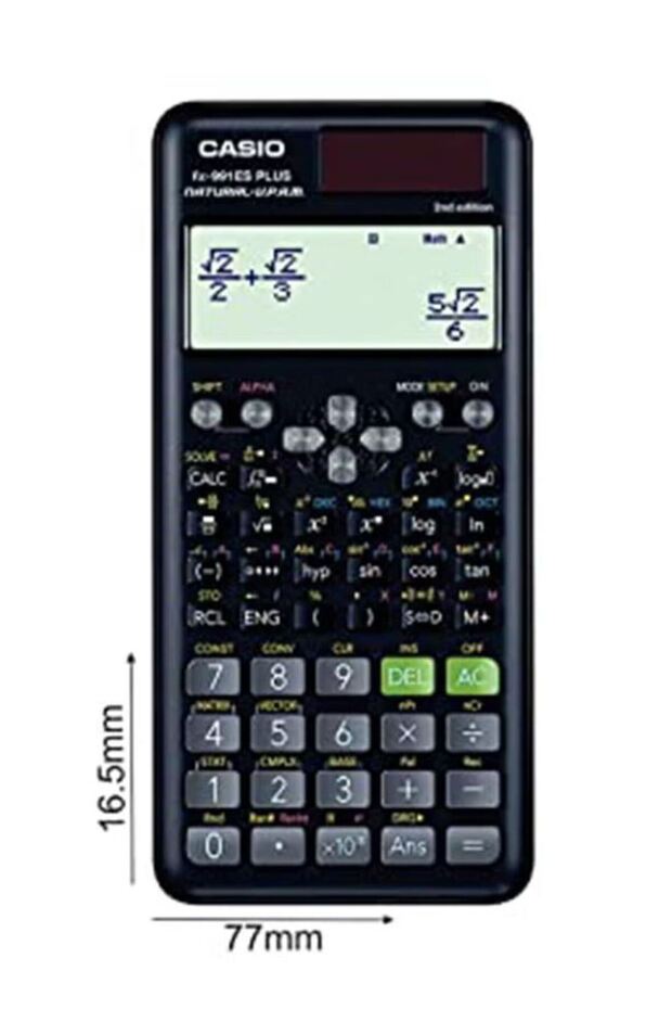 آلة حاسبة علمية دالة FX-991ESPLUS الإصدار الثاني، لون أسود ومتعدد الألوان - 1