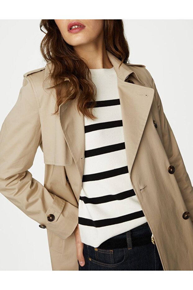 Stormwear™ Regular Fit Uzun Trençkot - 3