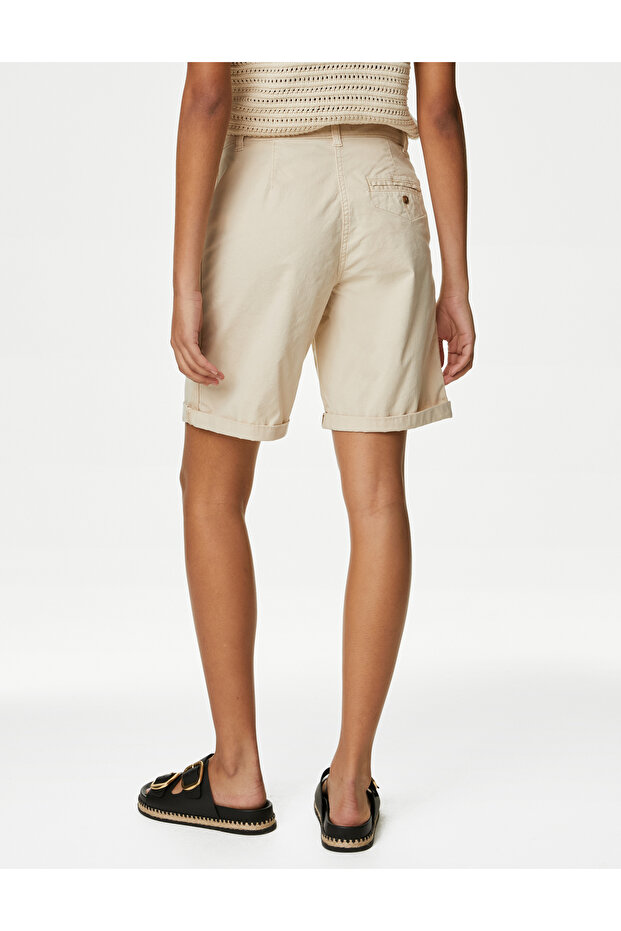 Regular Fit Chino Şort - 4