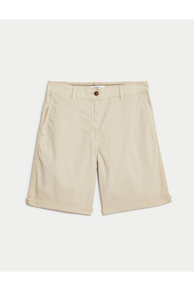 Regular Fit Chino Şort - 5