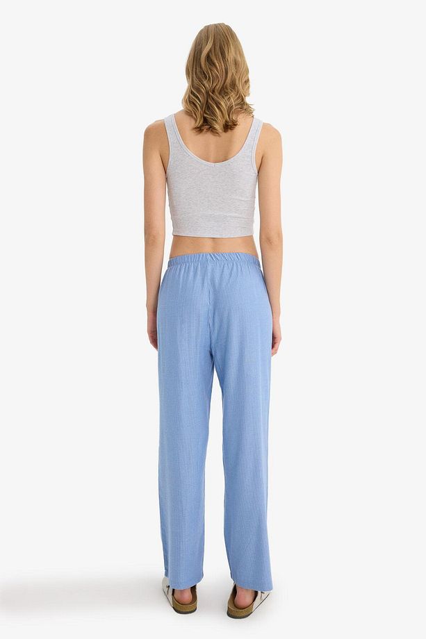 Regular Fit Uzun Boy Çizgili Pijama Altı-Fall in Love E8645AX25AU - 5