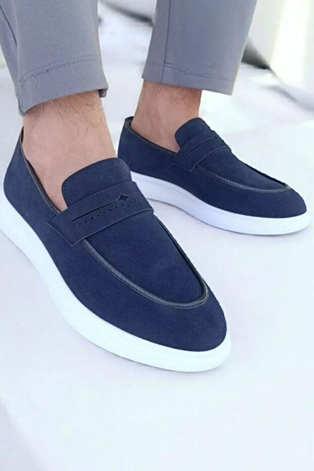 Hafif Spor Tabanlı Sneaker Taban Mokasen Erkek Günlük Loafer - 1
