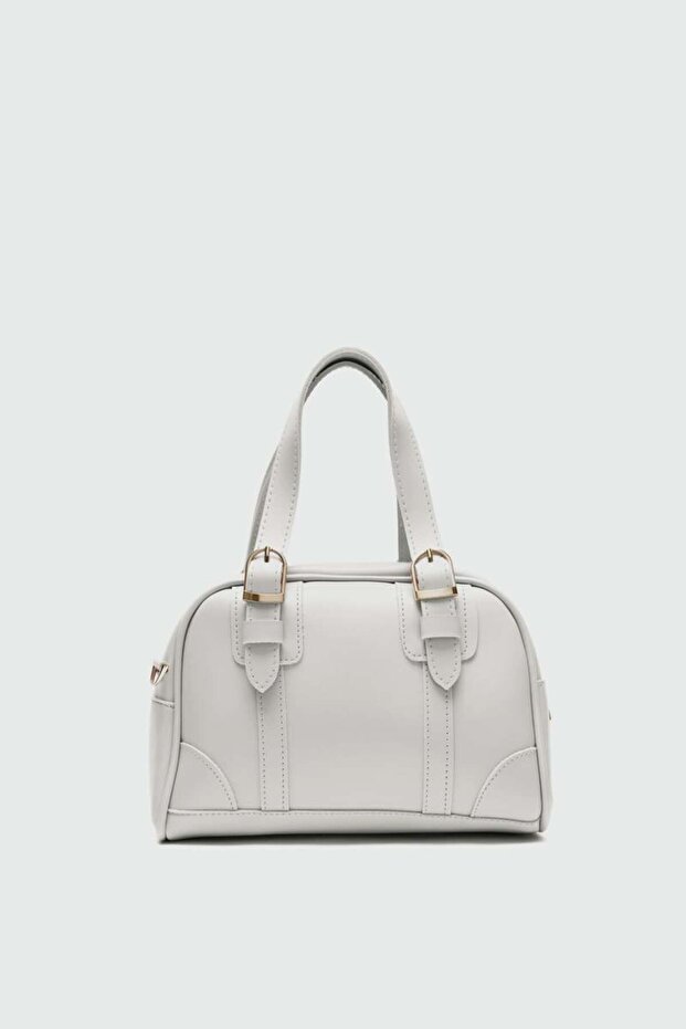 Peggy Oval Crossbody Bag Cream