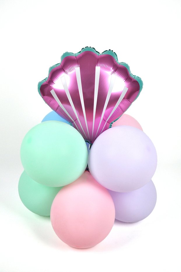 Pink Mussel Shell Balloon Set
