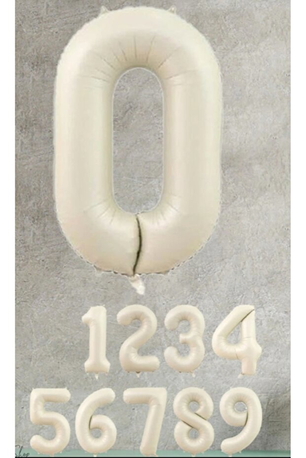 Sea sand Cream 0 ( ZERO ) age 34 inch foil balloon ( 76-80 cm )
