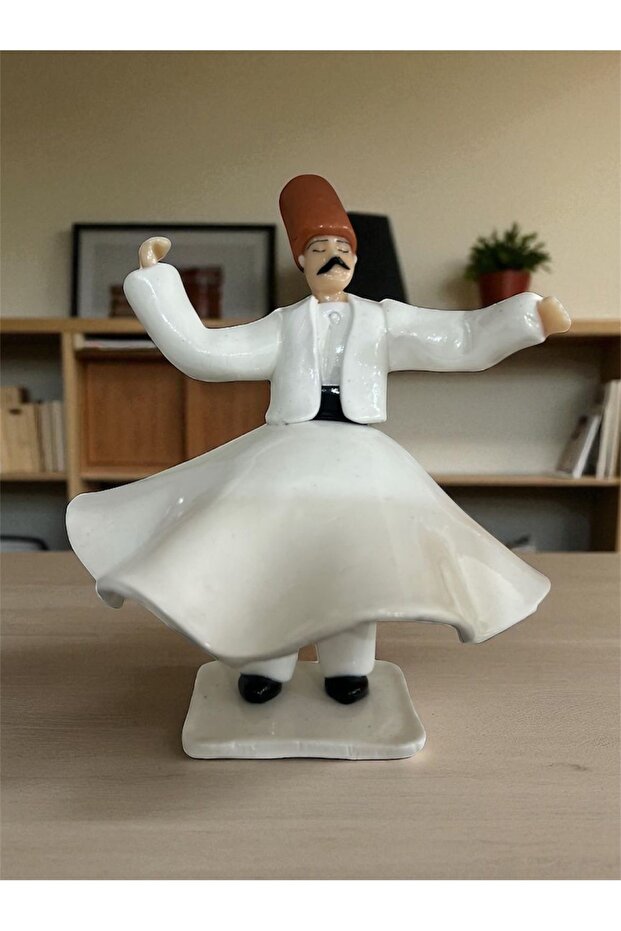 El Yapımı Semazen Biblo – Tasavvufi Dans Figürü – Koleksiyonluk Dekor - 2