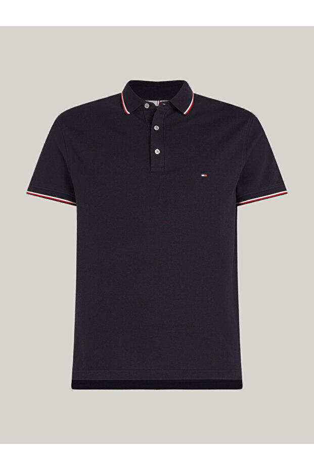 Men's Brand Logo Organic Cotton Polo Collar Short Sleeve Suitable for Daily Use Stylish Looking Navy