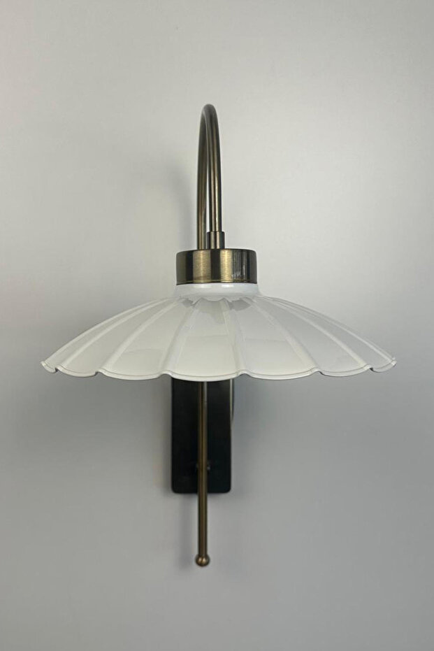 شمعدان حائط فردي من المعدن الأبيض الريفي E27 من ريسو - 8