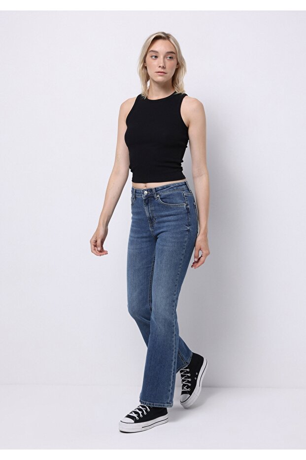 Regular Fit Women's Indigo Jean Trousers