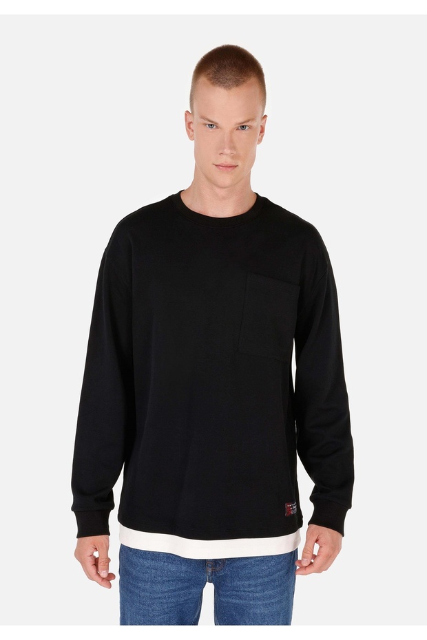 Siyah Erkek Tshirt U.kol - 1